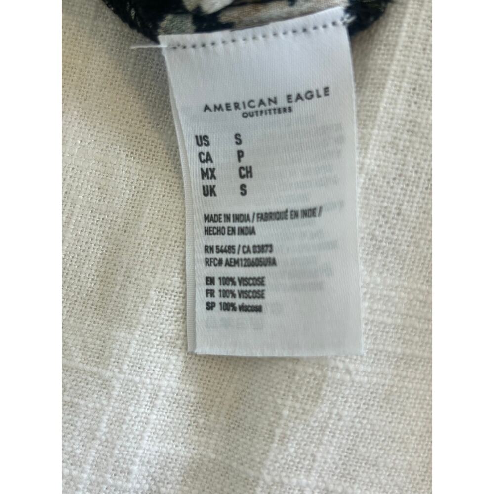American Eagle 2 Piece Floral Boho Crop Top & Wide Leg Flowy Pant Set - Picture 8 of 8